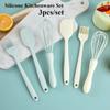 Силиконовые кухонные гаджеты Набор для выпечки Кухонные аксессуары Полезные вещи для кухни Лопатка для крема Взбиватель для яиц Кисточка для масла для барбекю