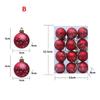 12PCS 6cm Christmas Ball Pendant Plastics Christmas Supplies New Xmas Tree Ornament  Merry Christmas