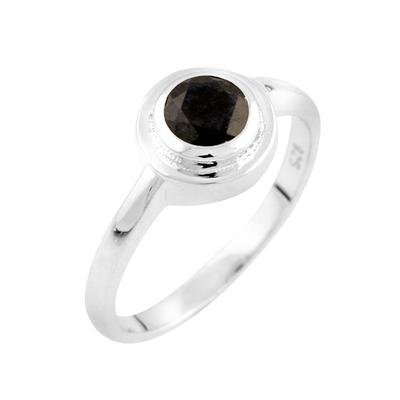 Серебряное кольцо с натуральным сапфиром 0.65ct (0870120) 2.39 гр. 925 пробы