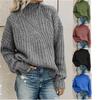 Women's Clothing Knitwear Sweater Turtleneck Twist Knitted Top Pullover Long Sleeve