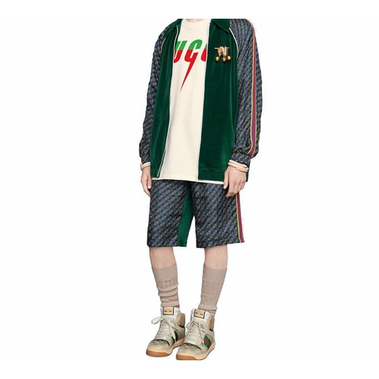GUCCI Men's Cotton Blade T-shirt White 565806-XJAZY-9037