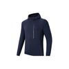 Anta Training Series Lettered Hooded Cardigan Jacket Men Jackets Midnight-Blue 152417705-2