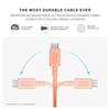 Native Union Belt Cable XL 100W To Super Strong Charging Cable with Cable Strap Compatible with iPhone MacBook Pro Air and Surface Go 3 Type-C - USB-C