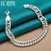 10mm Side Bracelet 925 Sterling Silver Gift Charm Jewelry