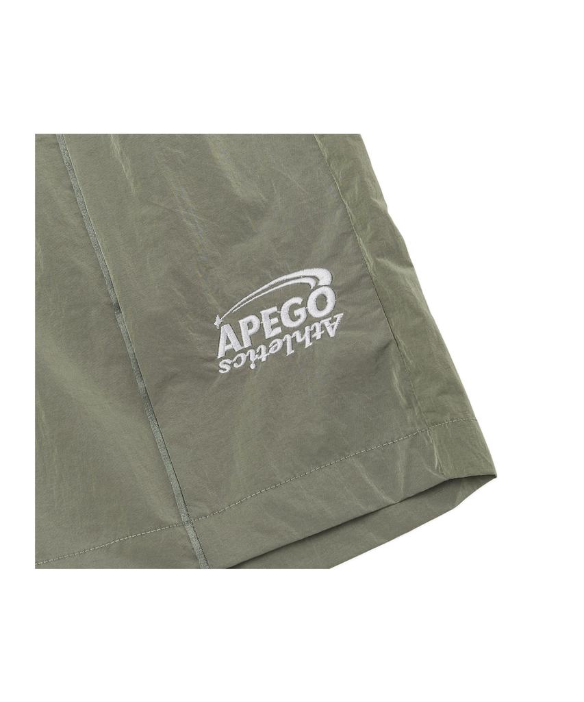 APEGO SPORTS Широкие шорты с тканой полосой по краю, светло-хаки
