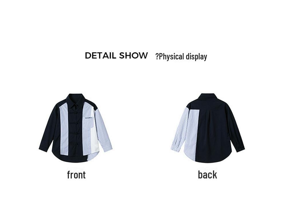 FULONGZAI 2025 Весенняя рубашка в вертикальную полоску для родителей и детей для мальчиков и девочек