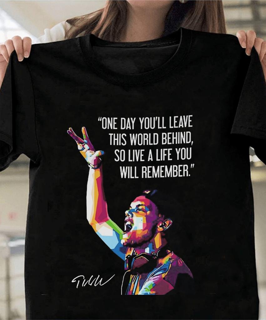 Rare Collection Avicii Cotton Quotes Gift For Fan Black S-2345XL T-shirt GC1042
