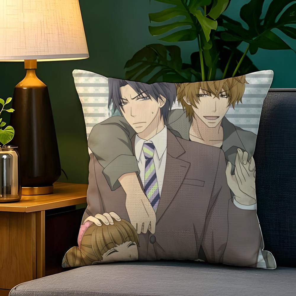 Comic Anime PCSekaiichi HatsukoiS Pillow Case Natural Linen Pillow Case DoubleSided Decor Sofa Pillowcase Home Decor