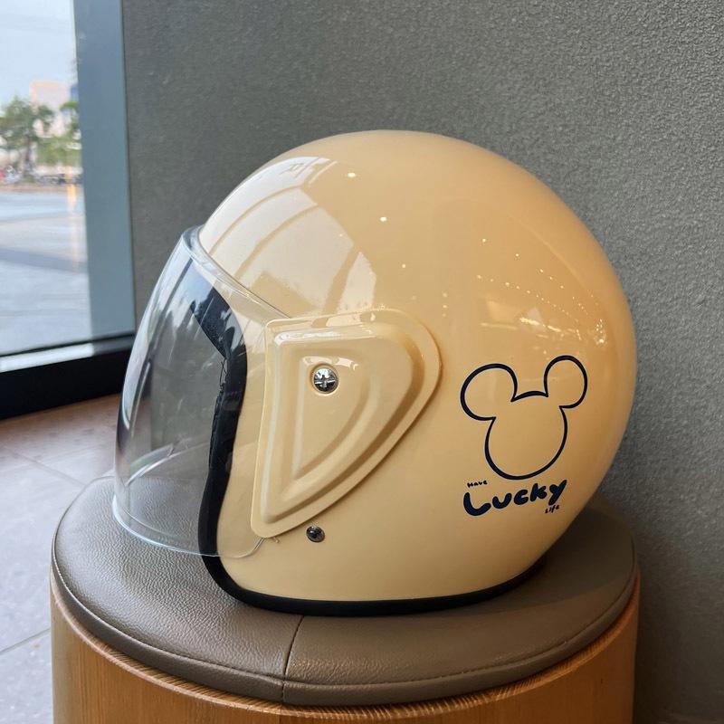 Helmet Electric Car Ears Four Seasons Universal Battery Motorcycle Hat Cartoon