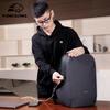 Men Backpack Kingsons Business Waterproof Anti-theft Laptop Backpack 15.6 Inch Fashion School Bags for College Student Dark Gray