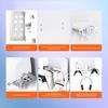 1 Set Game Console Bracket Shelf with Headphone Hanger Wall Mount Easy Installation Multifunctional Game Controller Holder for PS5