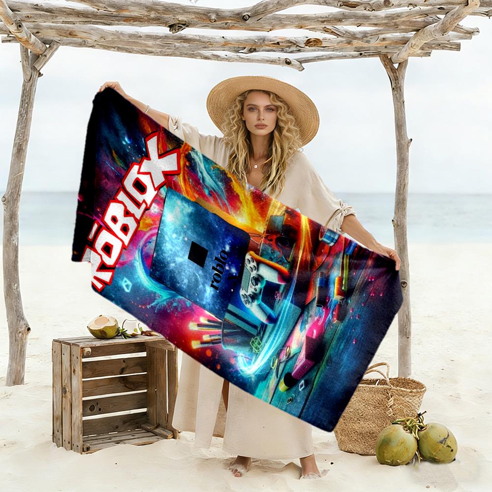 Roblox Beach Towel Soft Durable Quick-Dry Comfortable Lightweight