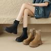 Fashion Women‘s Chelsea Thick-soled Martins Boots Female 2024 New Fall Ankle Boots Slim Sock Boots Fashion Casual Non-slip Women's Shoes