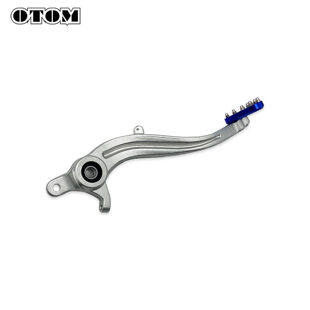 OTOM 2014-2024 Motorcycle Rear Brake Pedal Lever Assembly Foot Rests For SHERCO SE SEF 125 250 300 350 450 500 Pit Dirt Bikes