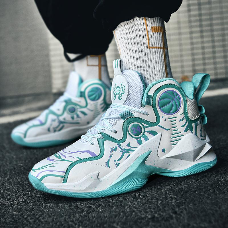 Большой размер 46 47 баскетбольные кроссовки с высоким верхом мужские ботинки для боя цементные спортивные кроссовки молодежные тренировочные кроссовки