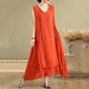 Sleeveless Plus Size Vintage New In Dresses for Women Casual Loose Long Summer Dress