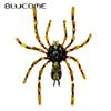 Enamel Large Poisonous Spider Brooch Rhinestone Exaggerated Coloful Insect Pin 5 Colors Available Alloy Material