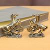 Pure Copper Horse Ornament Brass Solid Recruit Rice Into BMW Desktop Handicrafts Ornament Antique Bronze Small Gift