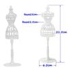 Girls Gift Dollhouse Accessories Model Holder Stand Doll Mannequin Holders White Display Rack