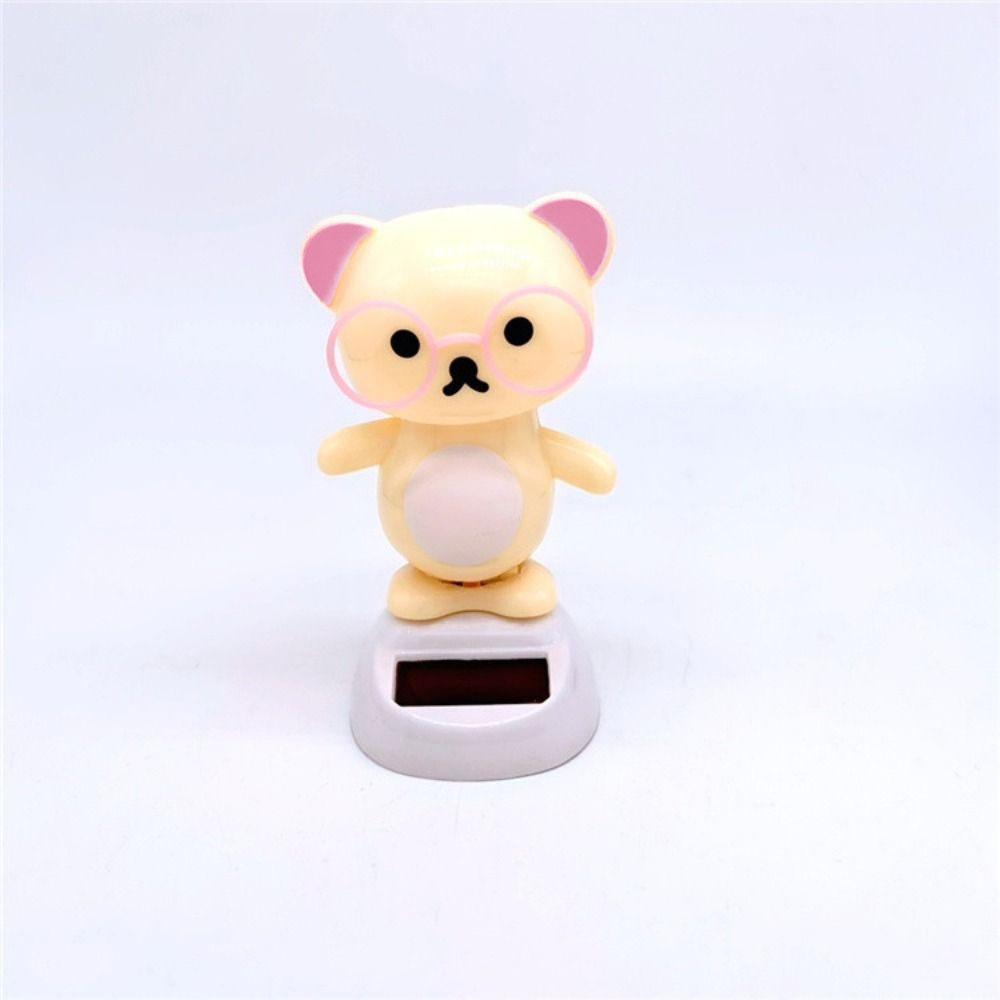 Пластиковая солнечная энергия, трясущаяся голова, кукла, автомобиль в виде животного, солнечная танцевальная игрушка, декор интерьера автомобиля