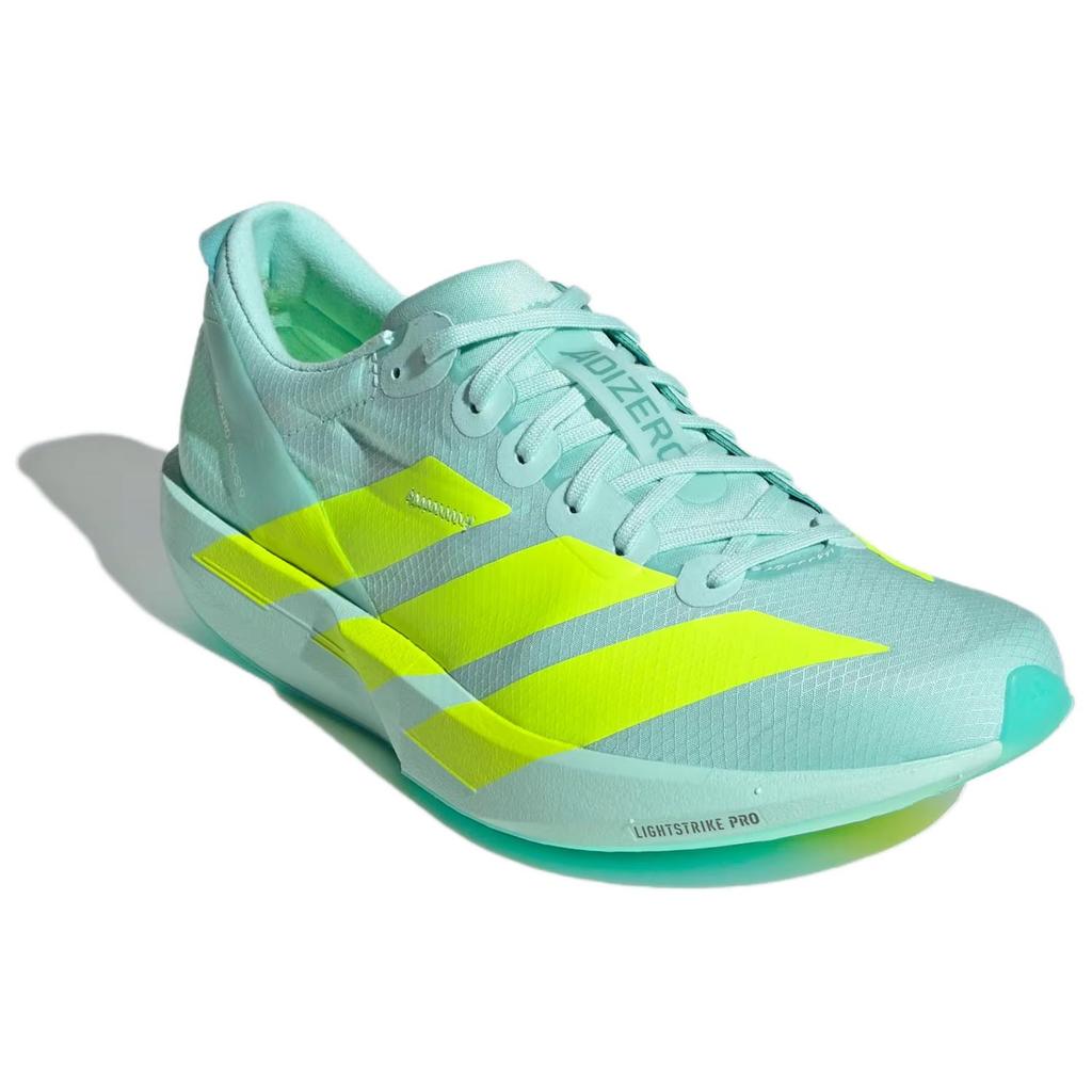 adidas Adizero Adios 9 Износостойкие Низкие Повседневные Кроссовки для Бега Женские Зеленые Желтые Кроссовки JH5245