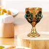 Medieval Goblet for Ceremonial Use, Zinc Alloy Wine Cup, Engraved Gift Item