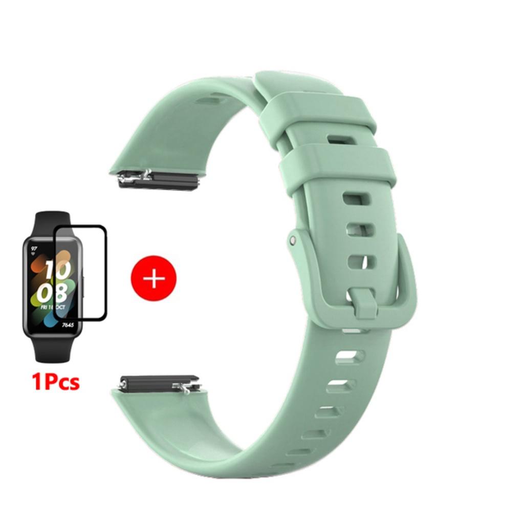 Силиконовый ремешок для Huawei Band 8 7 6/Honor Band 7 6, сменный браслет, ремень для браслета 8, защитная пленка для экрана