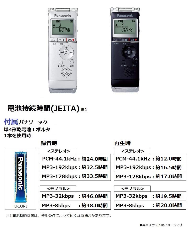 Микросхема диктофона Panasonic (черный) RR-XS370-K