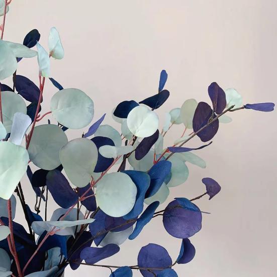 Искусственные цветы эвкалипта, декоративное свадебное украшение, искусственный шелковый цветок, венок своими руками, имитация листьев растений для сада