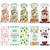 50PCS Happy Easter Biscuit Bags Egg Bunny Chick Gifts Box Easter Candy Bags  Party Decoration