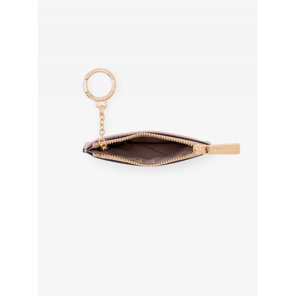 Michael Kors [Ограниченная серия для Японии] Картхолдер Jet Set Travel с ID-кейсом   Mk Signature 35t5gtvd5m8183 Оптический белый Розовое золото