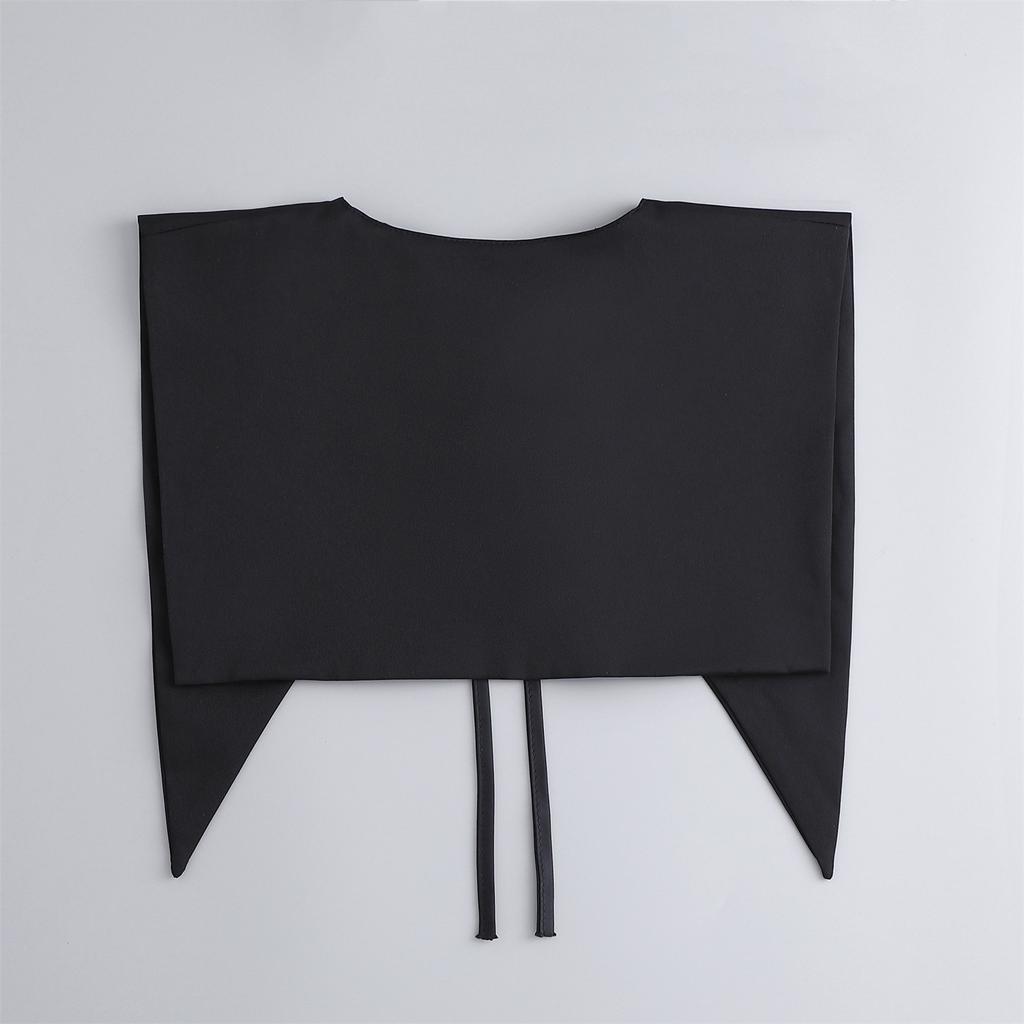 Girls Bowknots Fake Collar for Women Detachable Collars Lapel Blouse Top Fuax Cols False Collar Clothes Shirt Neckwear Accessory
