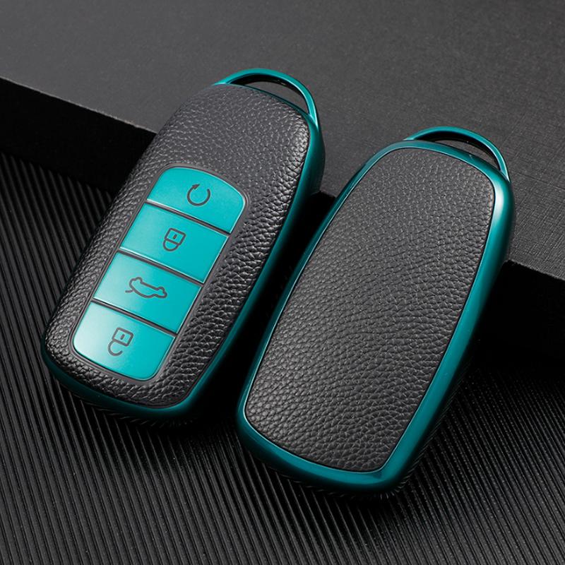 Для Chery Tiggo 8 Pro Tiggo 8plus Новый 5 plus 7pro ТПУ кожа ТПУ автомобильный смарт-чехол с 4 кнопками чехол для ключей сумка-брелок