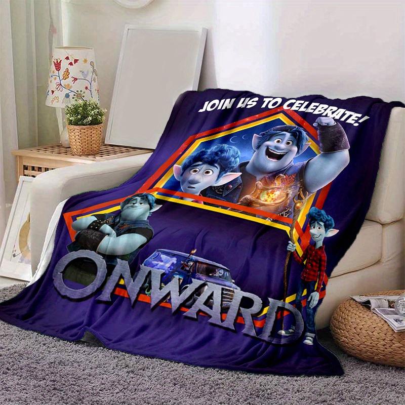 1pc, Onward Movie Characters Throw Blanket Perfect for Home Decor, Couch Cover, Outdoor Use, Travel, Camping