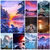 DIY 5D Diamond Painting Snow Mountain Scenery  Landscape Full Square/Round Diamond Mosaic Painting Kits Rhinestone Embroidery