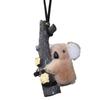 Rear View Glass Plush Koala Cute Koala Ornament For Car Interior Women Girls Road Trip Fun Backpack Pendants For SUV Caravan