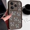 For Xiaomi 14T 13T Pro Poco X7 F6 Pro X6 Redmi Note 14 13 Pro 12 11 Case Bowknot Print Soft Silicone Lens Protection Shockproof TPU Matte Phone Cover