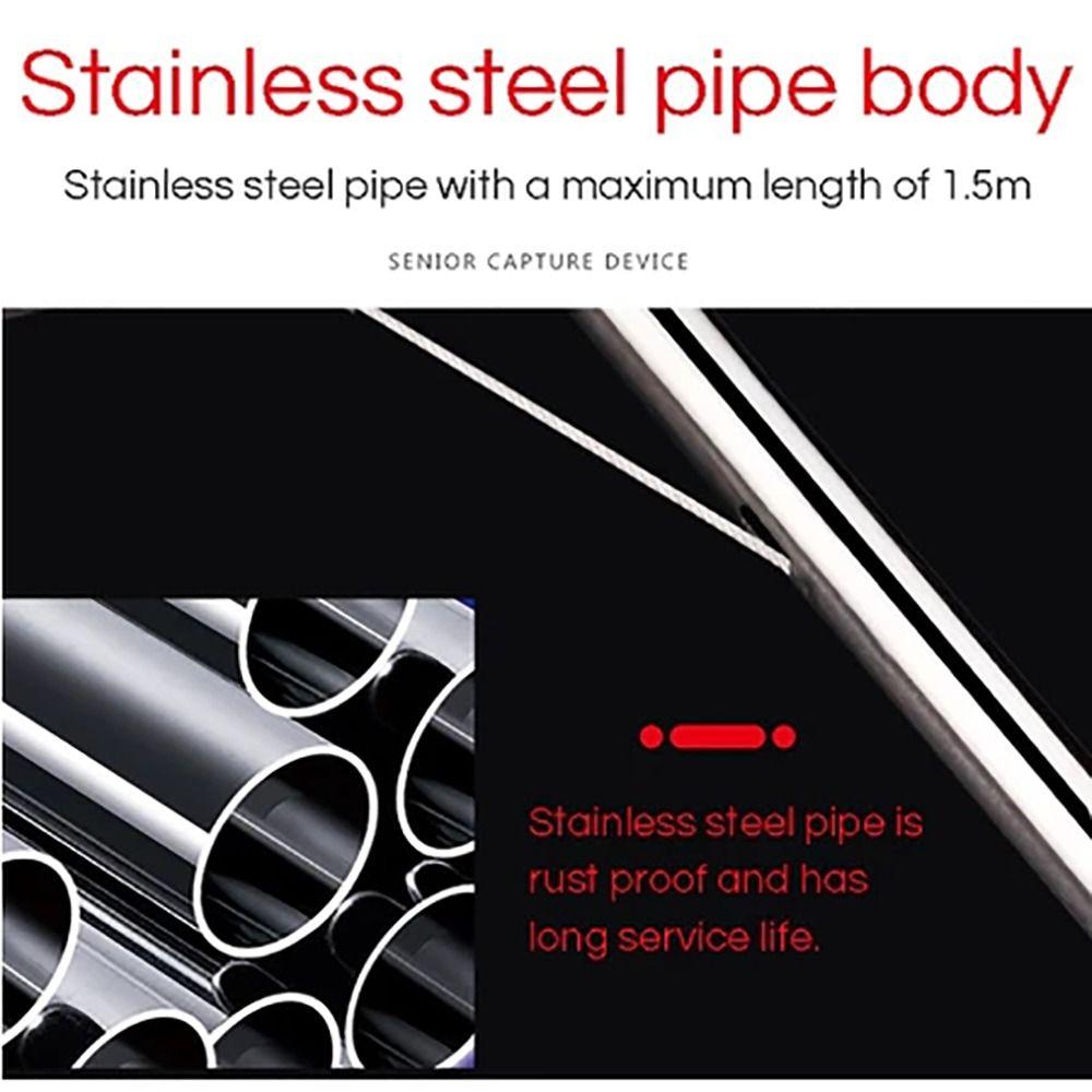 1 шт. Длинный захват для змей, складной, для ловли змей, рыбы, крабов, морепродуктов