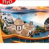 Полный квадратный дрель Алмазная картина Город ремесла Новое поступление Алмазная вышивка Пейзаж Приморский Декор для дома