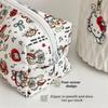 Cute Red Apple Hello Kitty Pencil Case Large Capacity Portable Storage Bag Girly Zipper Stationery Clutch Sweet Makeup Bag Gifts