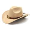 Tibetan Top Hat Minority Style Metal Feather Western Cowboy Top Hat Men And Women Couple Hat Felt Hat
