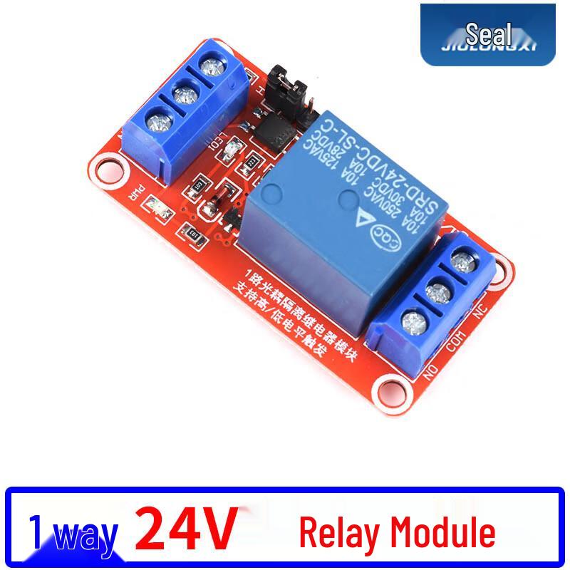 Jiulongxi 1-Channel 24V Optocoupler Isolated Relay Module