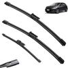 Car Wiper Front Wiper Blade Compatible with VW Polo 6 AW BZ 2017-2023 Windshield Windshield Clean Window Car Rain Brush 26" + 18"