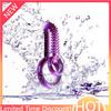 Adult Sex Toys Wearable Vibrating Penis Anal Beads Raised Nodules for Couple Play Cock Ring with Tongue Clitoral