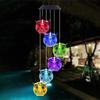 Owl Solar Wind Chime Light Waterproof Color Changing Outdoor Solar Garden Decorative Lights for Mother Day Mom Birthday