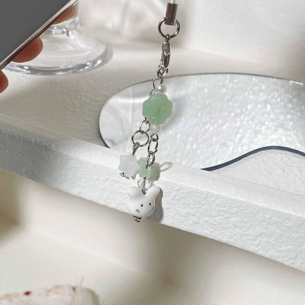 Подвесное украшение из бисера, шнурок-подвеска для телефона, четырехлистный клевер, подвеска, рюкзак