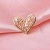 Women'S Stylish Brooch Pin Fixed Clothes Heart Shaped Anti Embarrassment Brooch