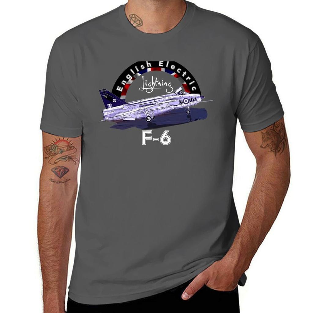 English Electric Lightning F6 British Vintage Fighter Jet Tshirt Casual Graphic Print Tee