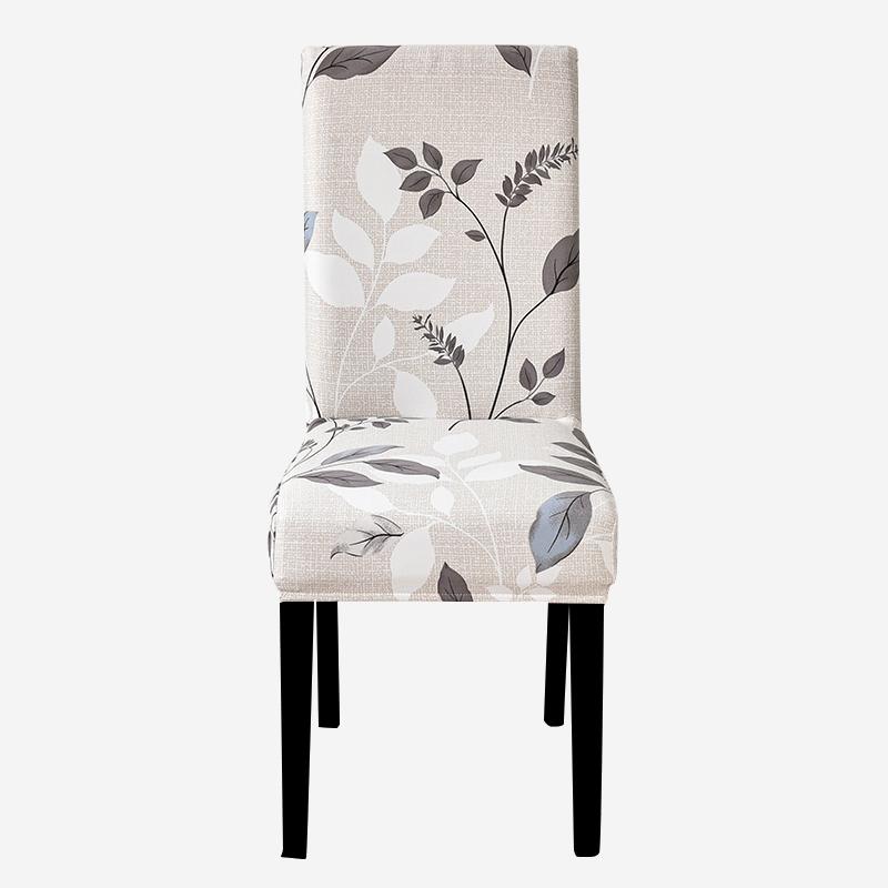 Чехлы на стулья с принтом, эластичные чехлы на кухонные сиденья, эластичные чехлы на стулья из спандекса для столовой, свадебного отеля, банкета, моющиеся, 1 шт.