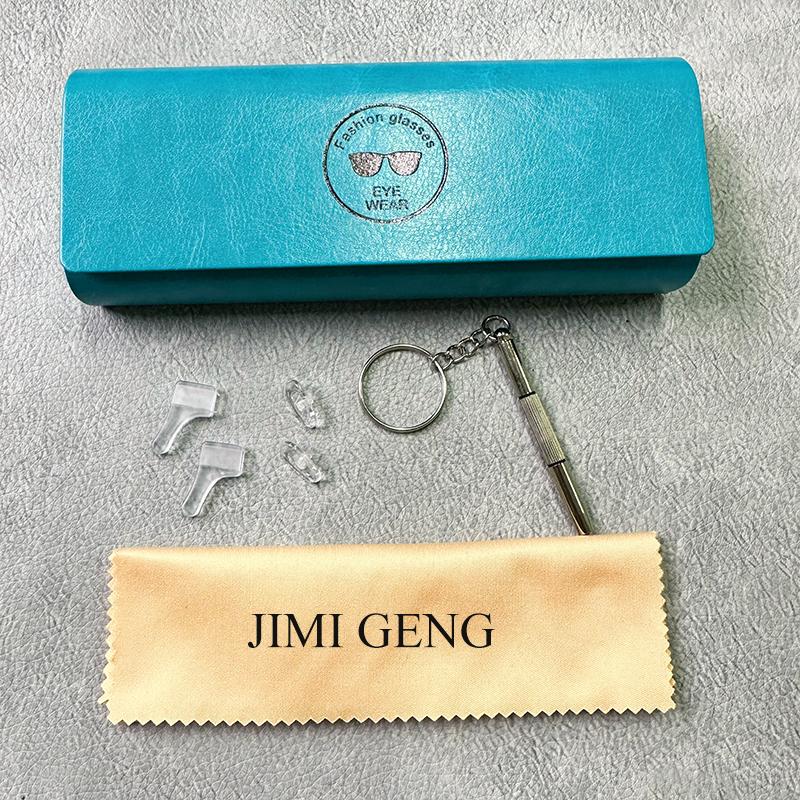 Мужские очки из титанового сплава с оптической оправой, модные мужские квадратные очки, сверхлегкие металлические очки без рецепта в стиле бровей